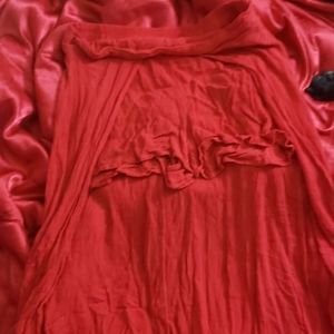 Red Skort with a train